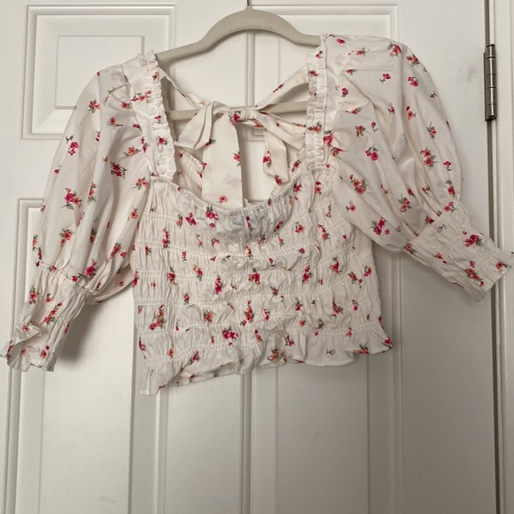 Floral crop top - Picture 2 of 3